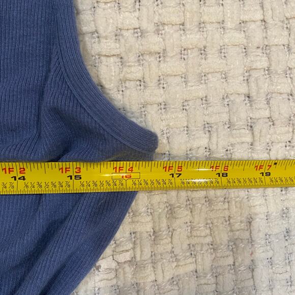 41 Hawthorn Women's Fraidy Knit Blue Surplice Dress Size Medium - Picture 7 of 9